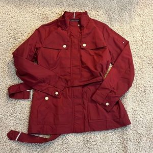 Women’s Tommy Hilfiger M Red Trench Coat